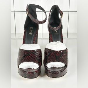 RAYE PLATFORM HEELS SIZE 8